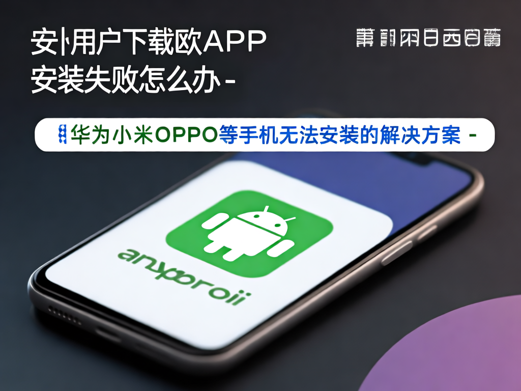 安卓安装失败示意图